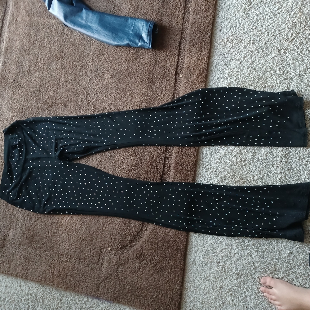 I Hear Raves Sheer Bedazzled pants L